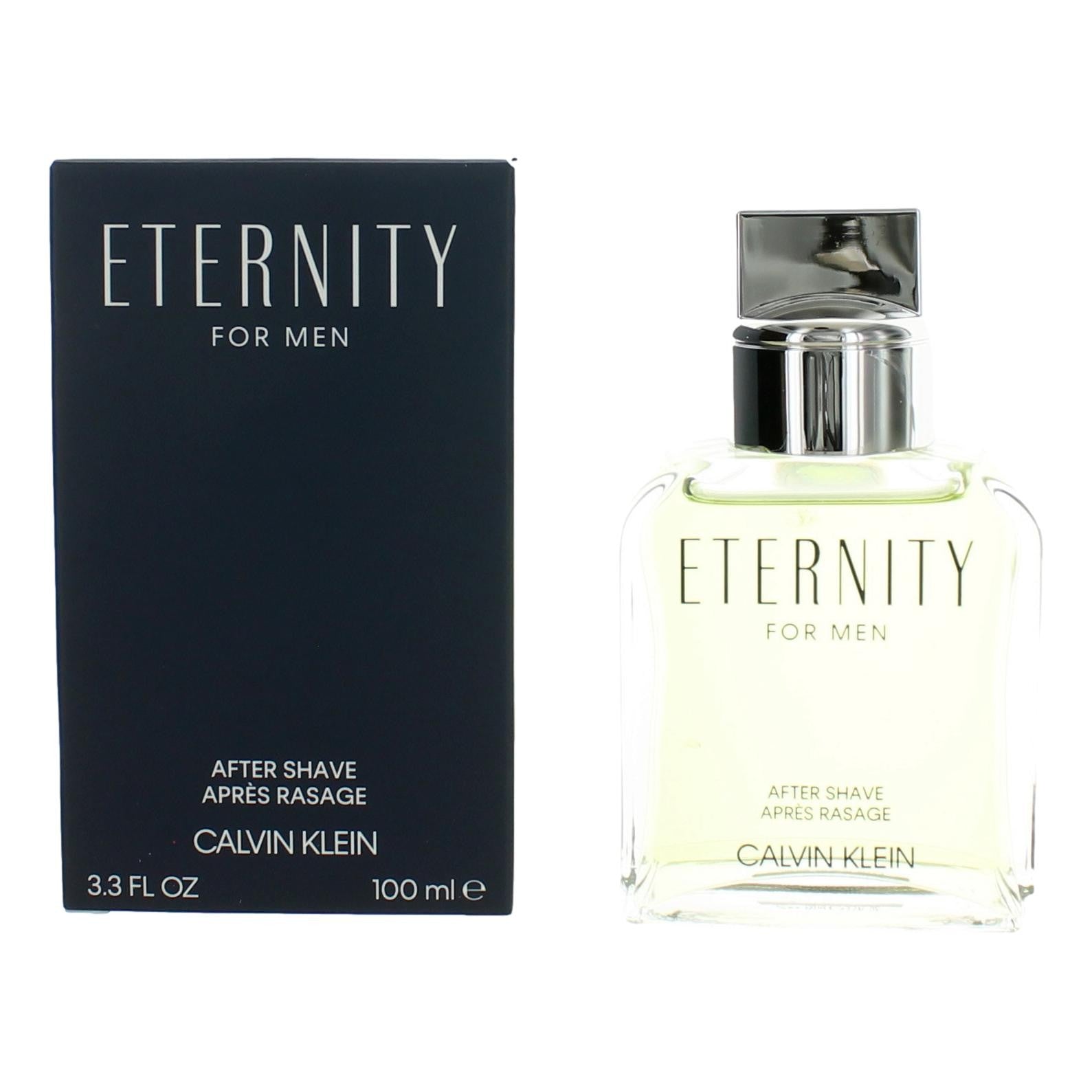 Bottle of Eternity by Calvin Klein, 3.4 oz After Shave Splash for Men